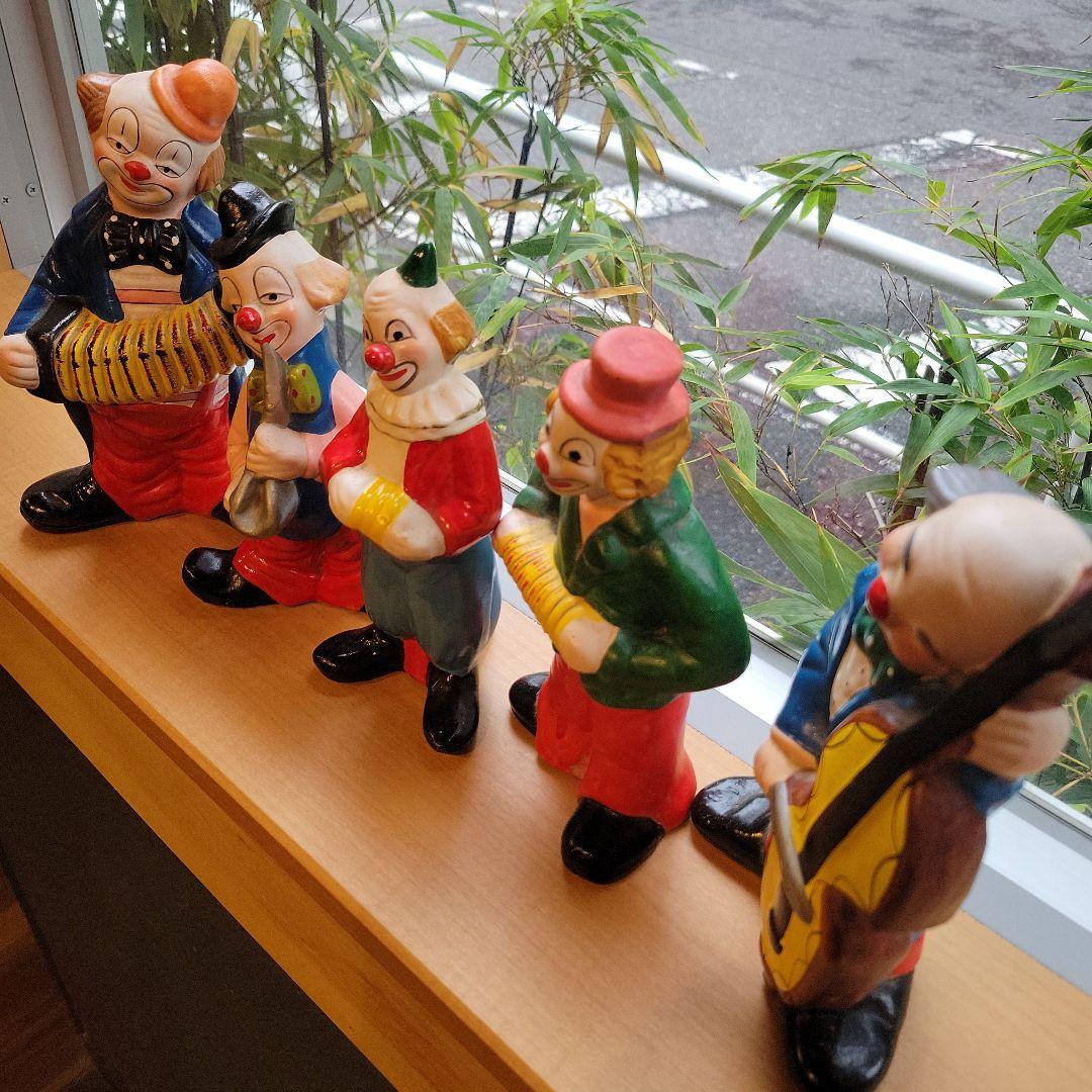 ピエロ アンティーク 陶器 5体