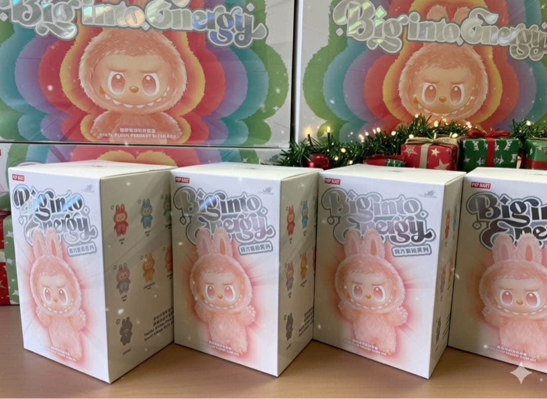 正規品・未開封4ピース ラブブ ポップマート ぬいぐるみ LABUBU エナジー