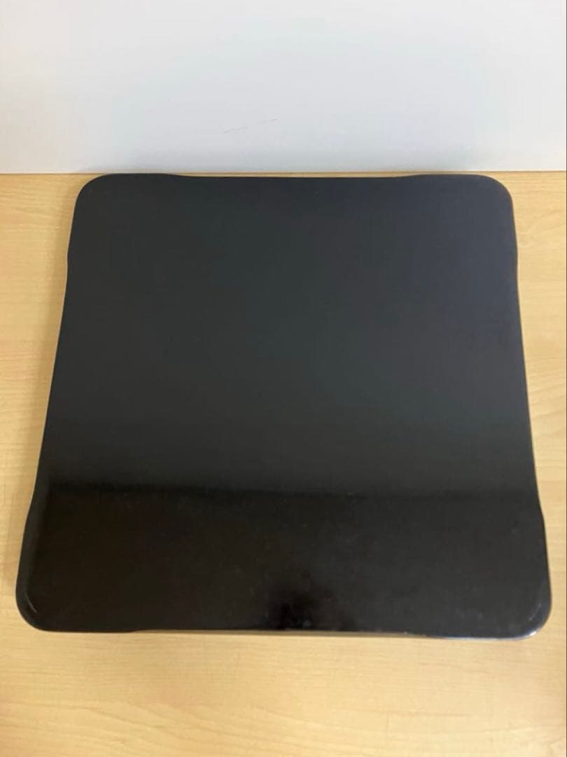 【茶道具 懐石膳 木製黒塗 沈金 山水蒔絵 10枚揃 四方膳 】天然木製 懐石盆