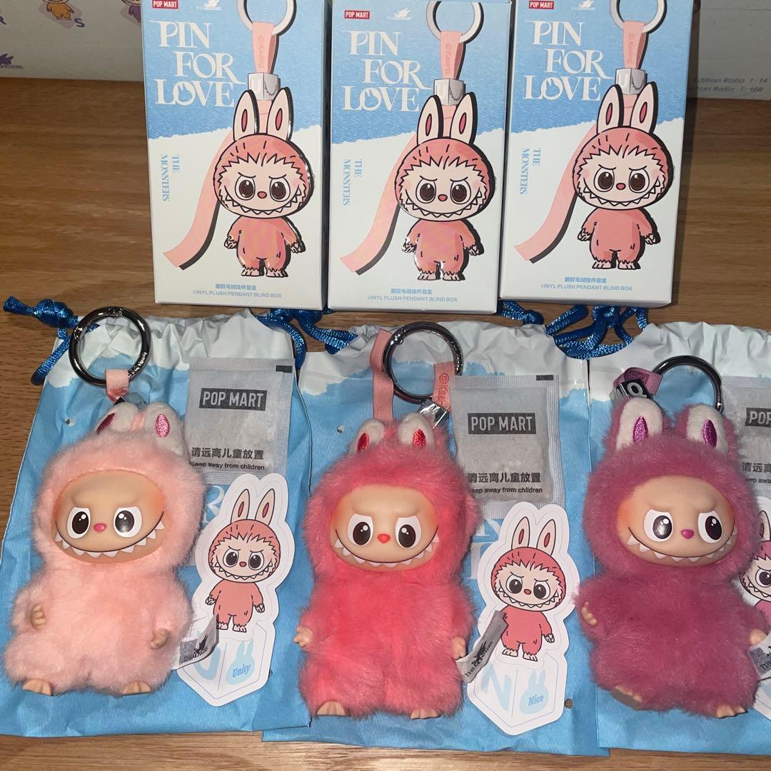 ミニラブブ　PIN FOR LOVE UNQ　 ピンク系 3点セット