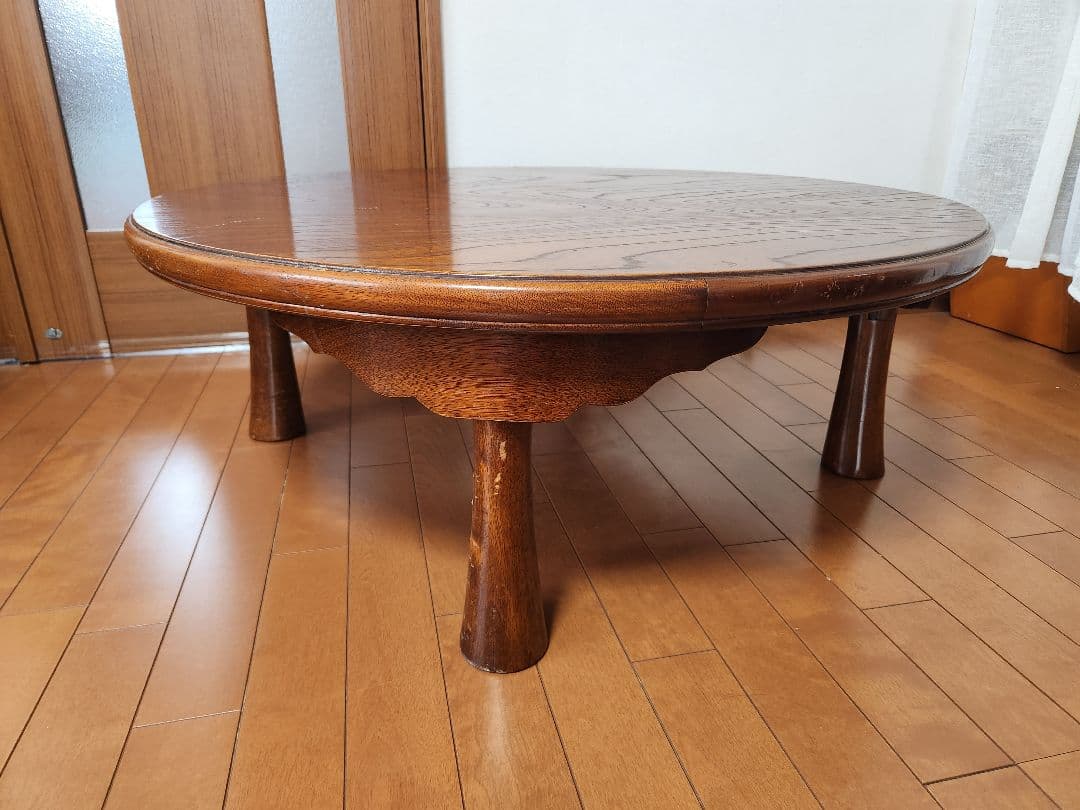 木製 円形座卓 ちゃぶ台古道具古民家古民具アンティークヴィンテージ