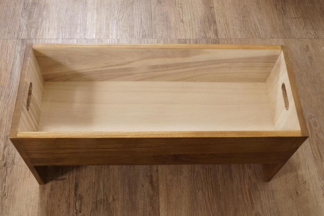 【新品・未使用】　北欧調ベンチチェアー　スツール　椅子 収納庫　幅70cm