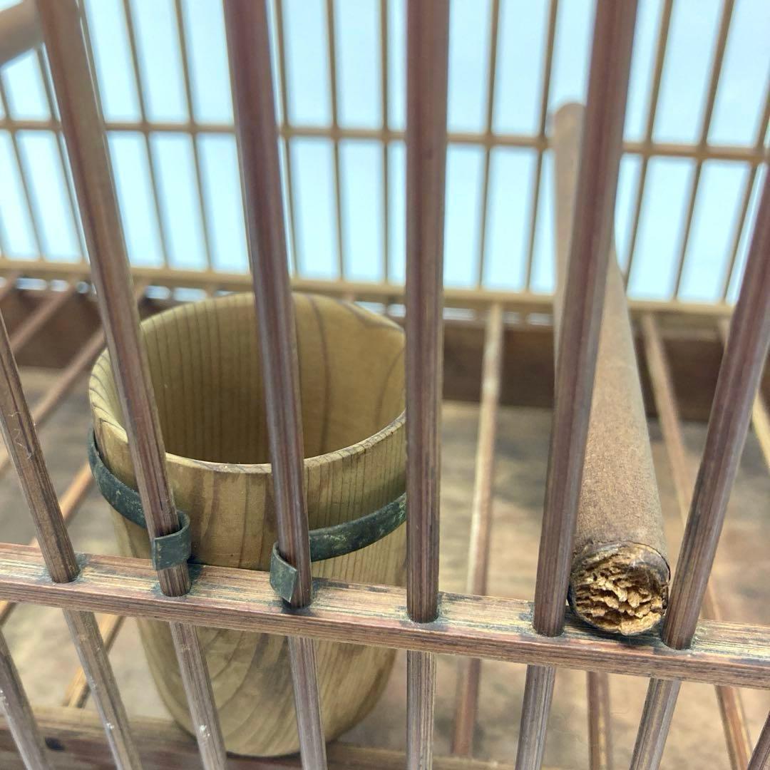 鳥籠 鳥かご レトロ竹細工