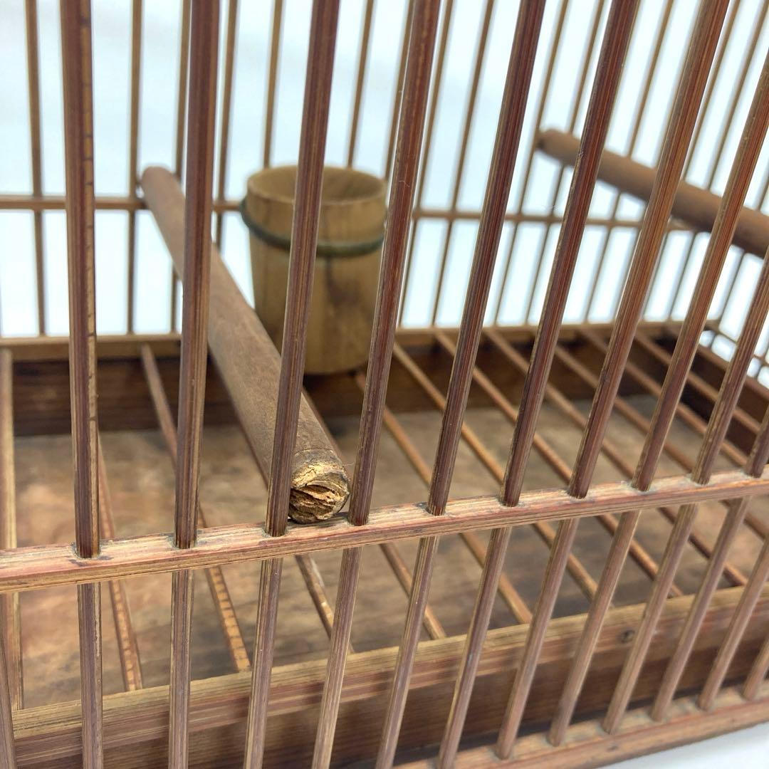 鳥籠 鳥かご レトロ竹細工