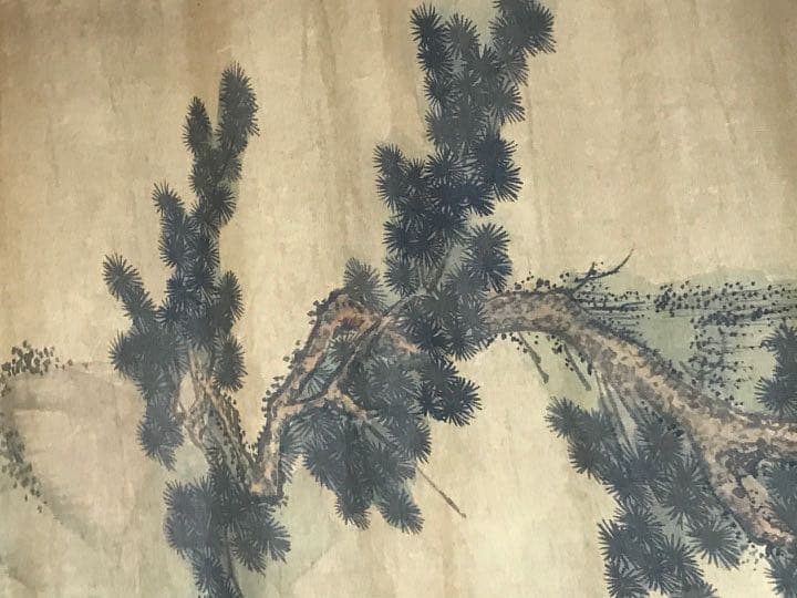 中国明時代戴進捲り　肉筆保証　中国明時代保証