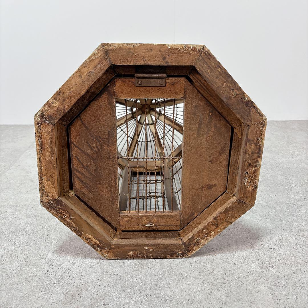 鳥籠　トリカゴ　鳥かご　底部開閉　側面開閉　レトロ　ヴィンテージ　オシャレ