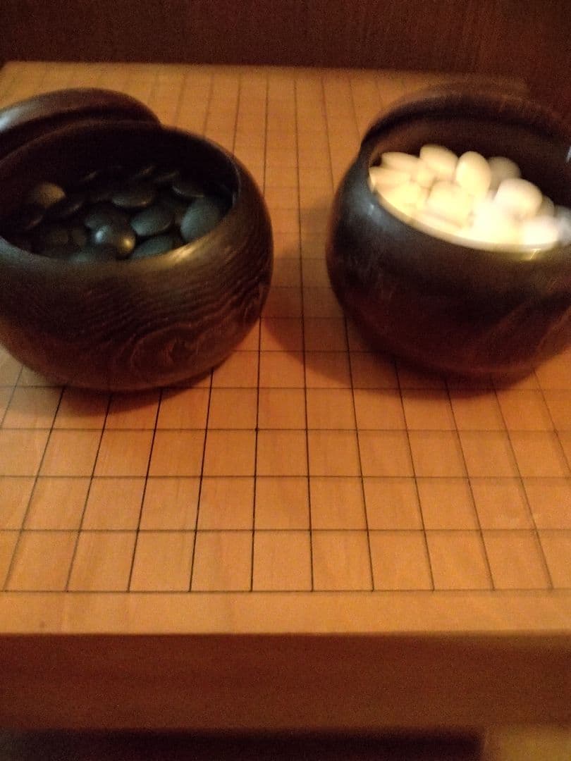 囲碁用黒白石セット　囲碁盤