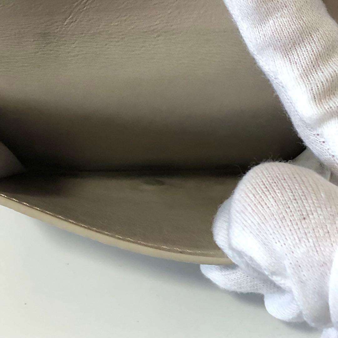 ロエベ　アナグラムバーティカルウォレットグレージュ　三つ折り財布　503