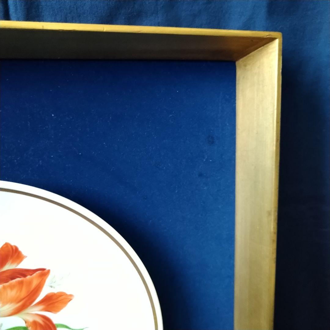 ✤マイセン(Meissen)額装花文絵皿✤