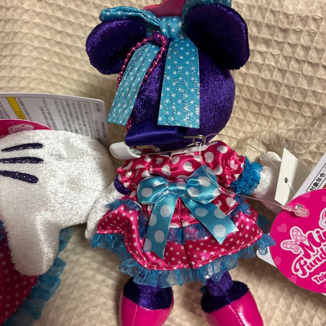 ディズニー　パルパルーサ　ミニーぬいぐるみ、ぬいぐるみバッチ　セット