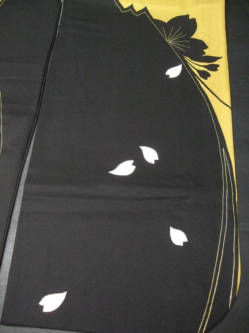 桜尽くし モダン マスタード　西陣じゅらく袋帯　振袖フルセット　ｍ18 成人式