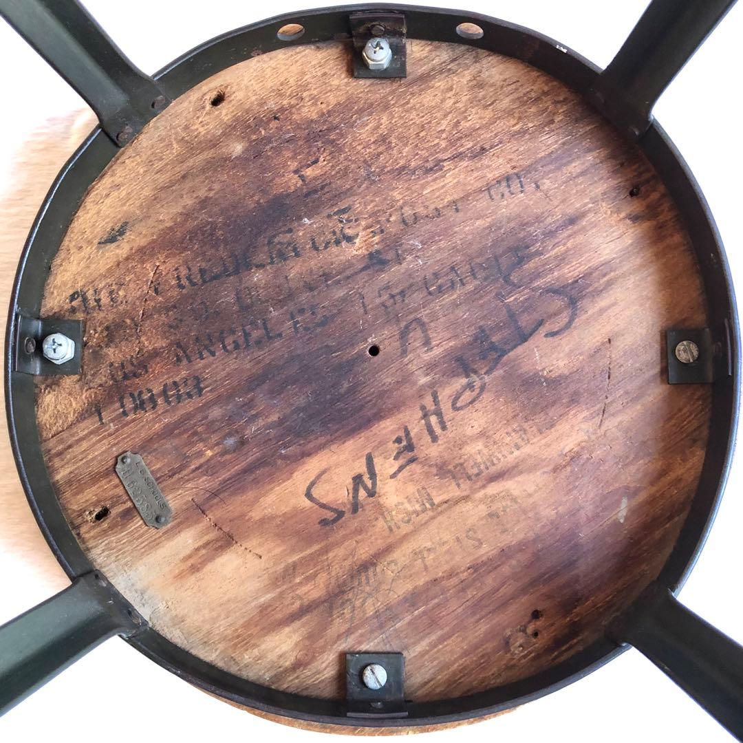 2点 ヴィンテージ オリジナル インダストリアル グランドビュー スツール