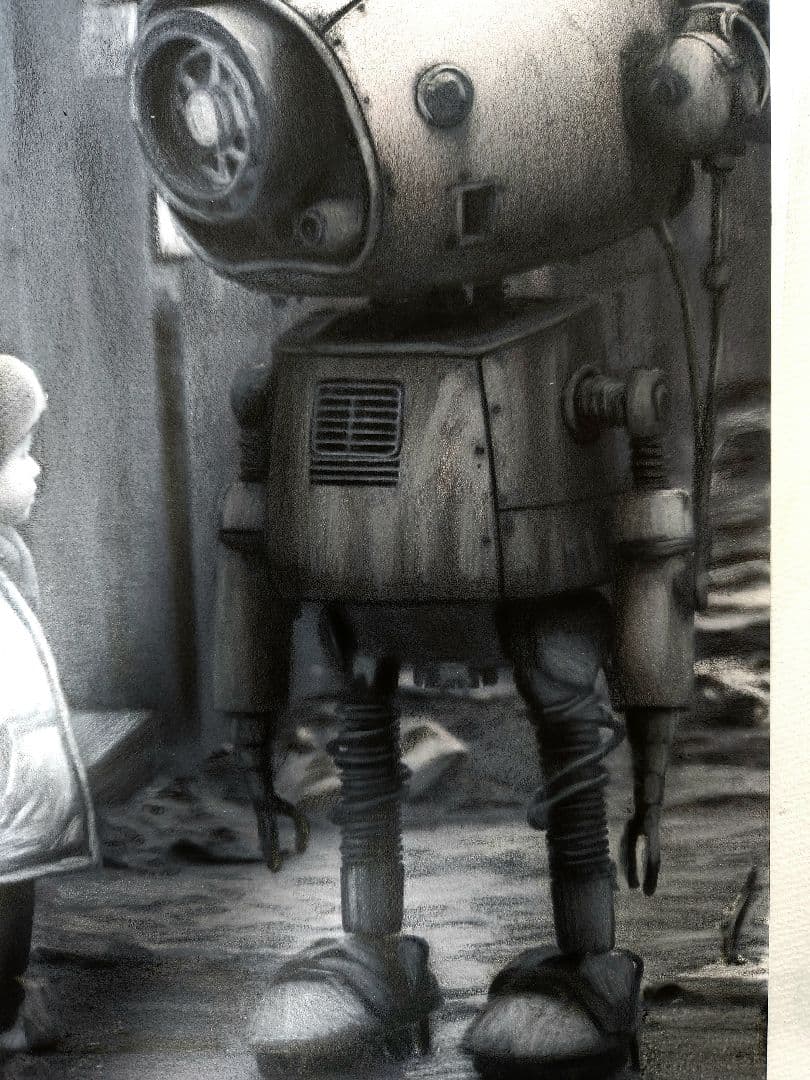 【※原画】貧民区画【配給カード見所持の少年とトモダチ】