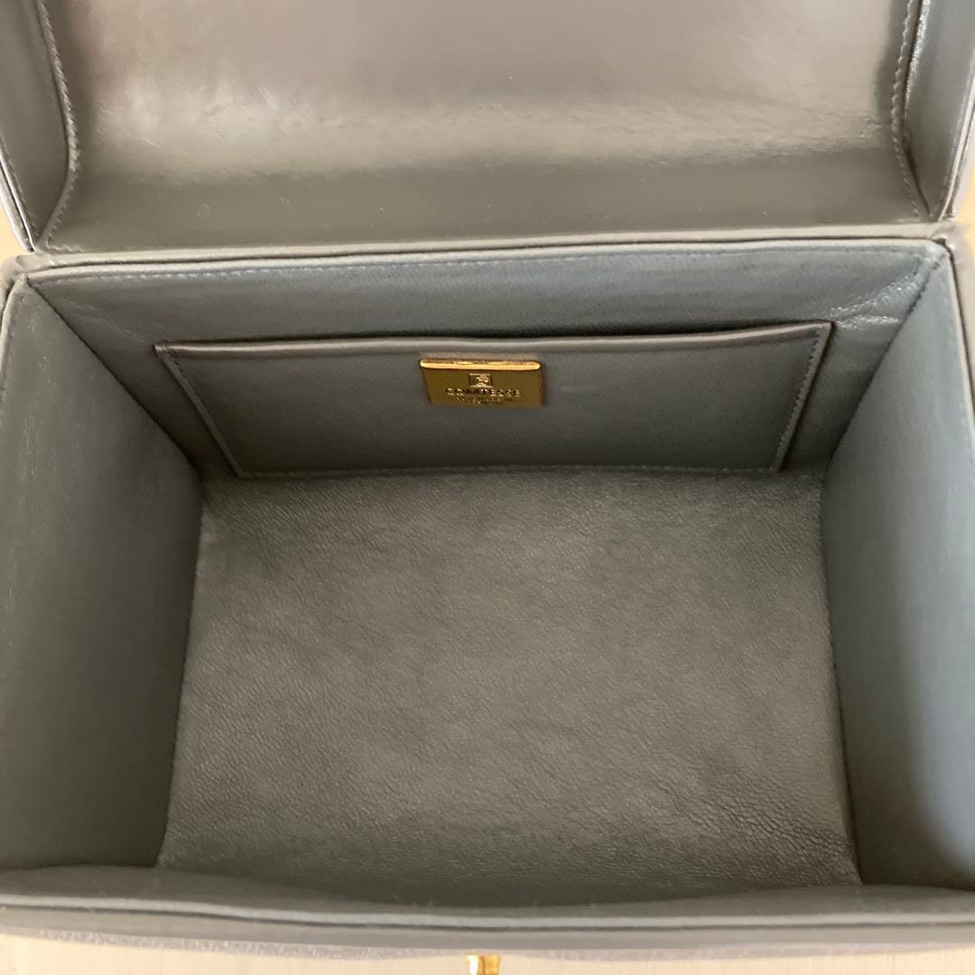 美品❣️コンテスホースヘアーグレー　ハンドバッグ