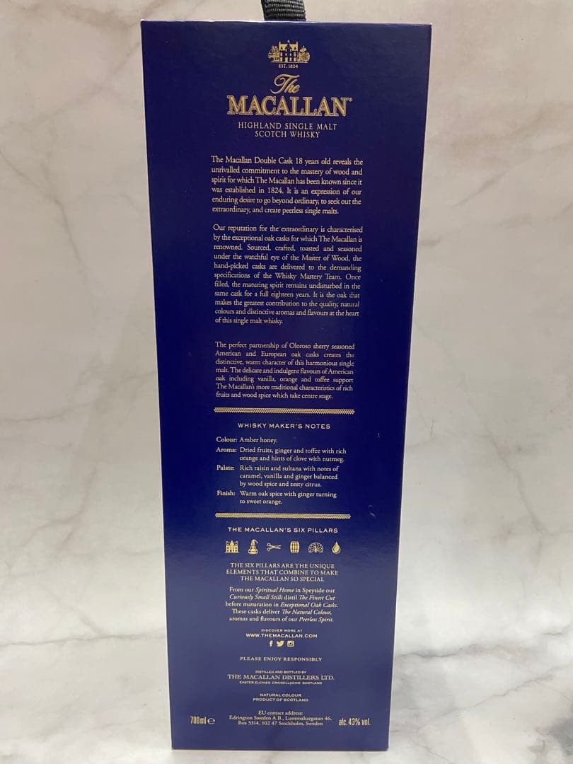 ウイスキー The MACALLAN 18 YEARS OLD DOUBLE CASK