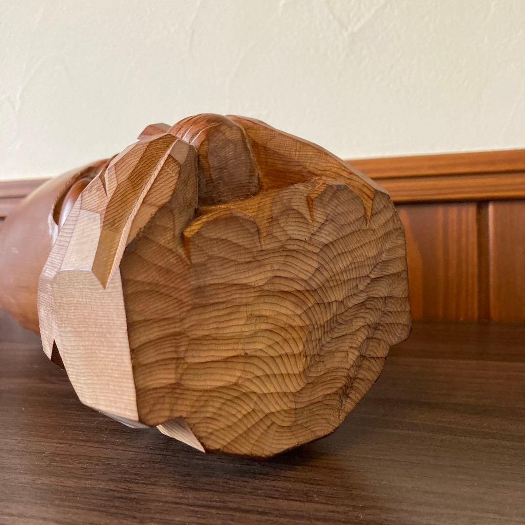 飛騨一位一刀彫 福禄寿 木彫り 骨董 工芸 古美術 七福神 縁起