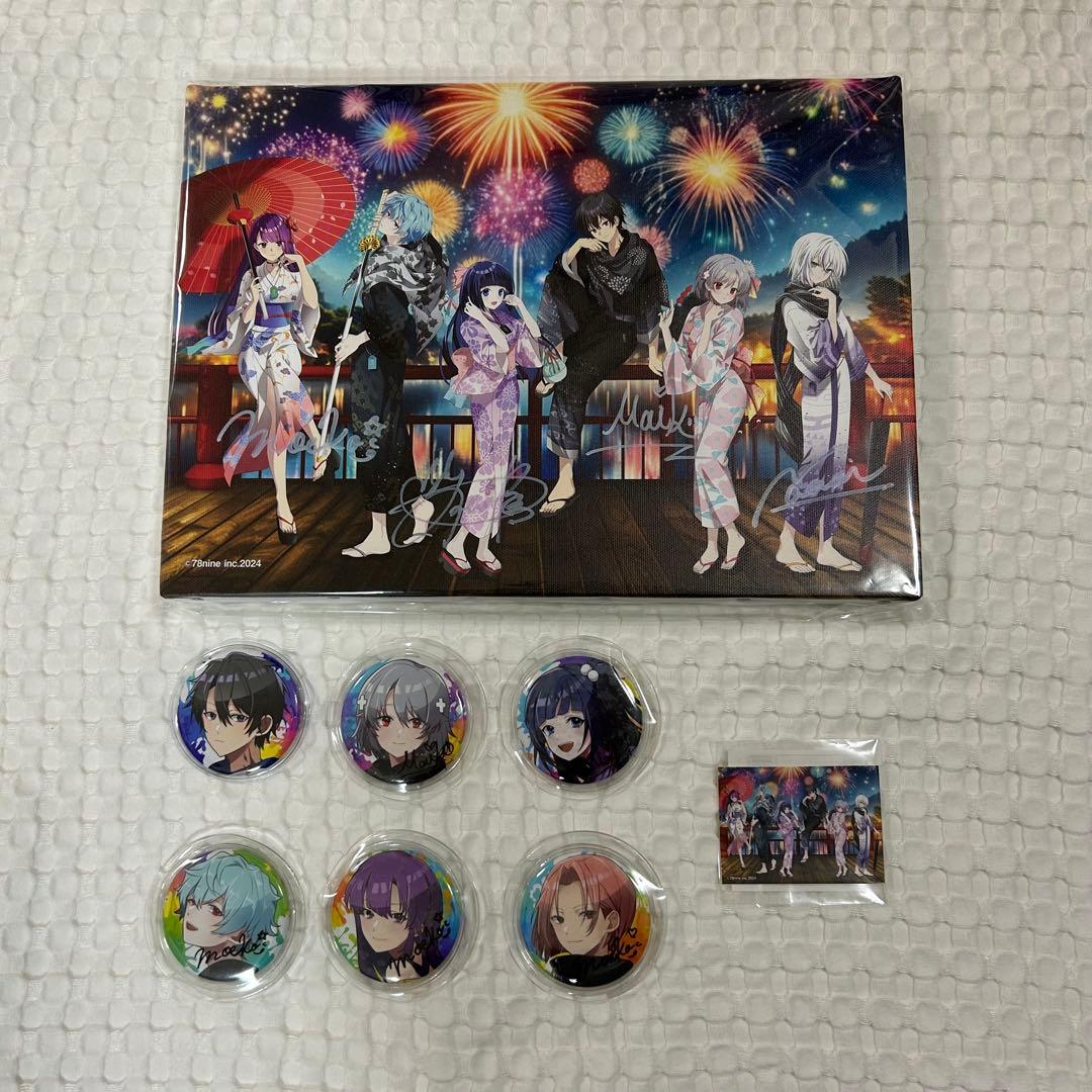 俺クロ 夏祭り書き下ろし キャンパス 缶バッジ ステッカー 8点セット