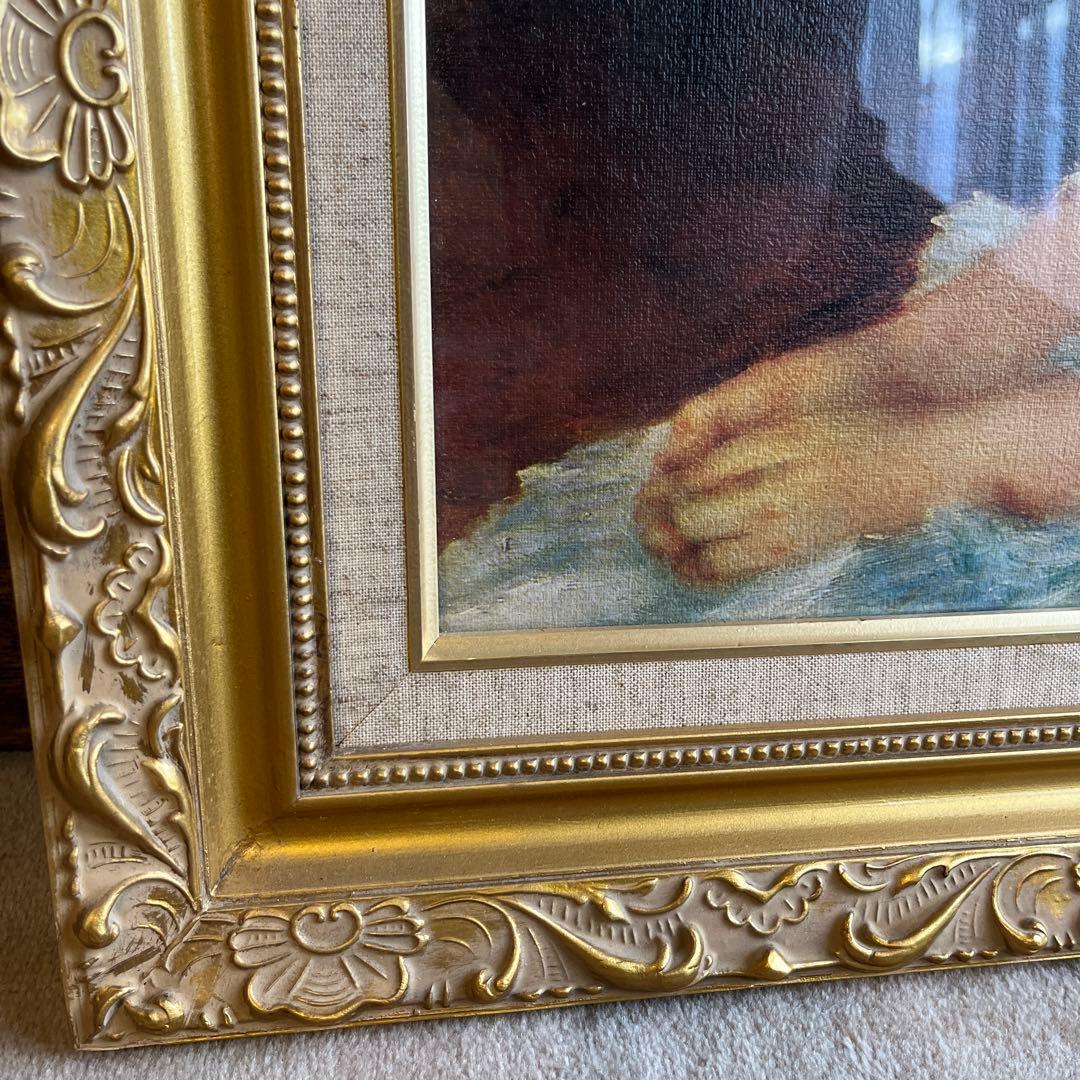 セール中！　ルノアール複製画　かわいいイレーヌ　ガラス額