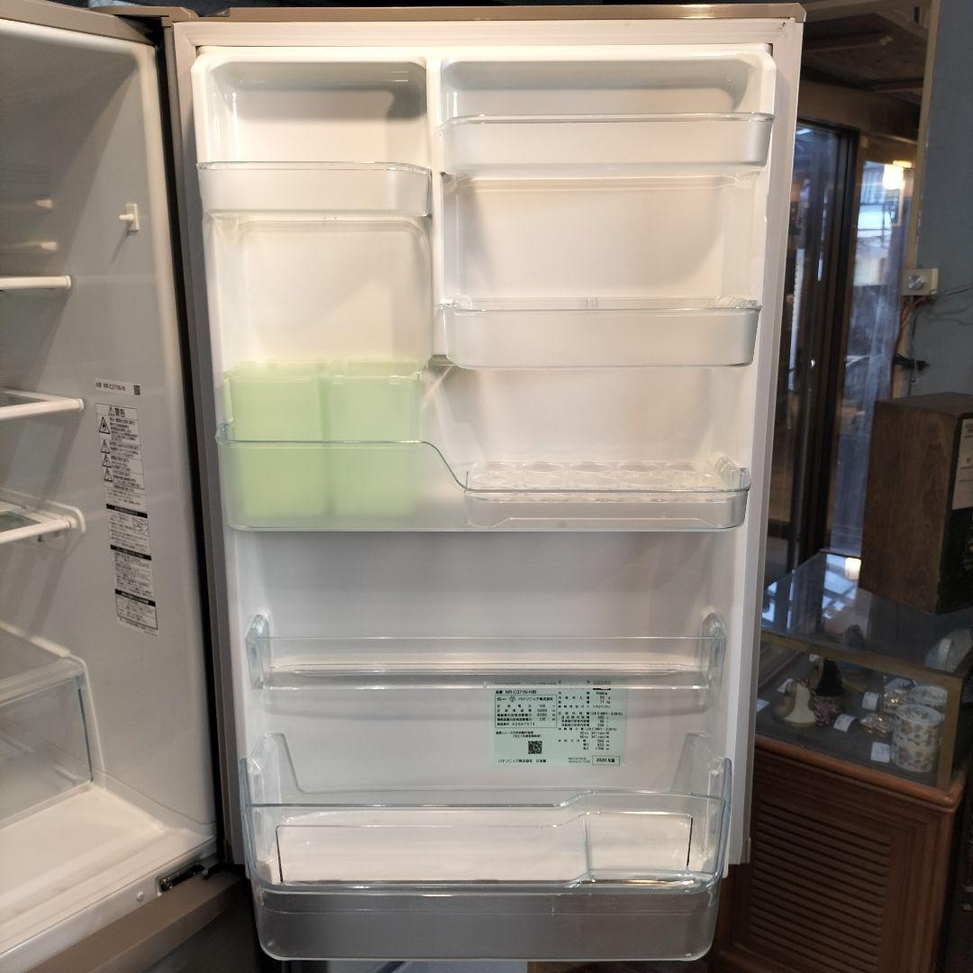 M♦パナソニック　冷凍冷蔵庫　365L　NR-C371N-N　2020年製