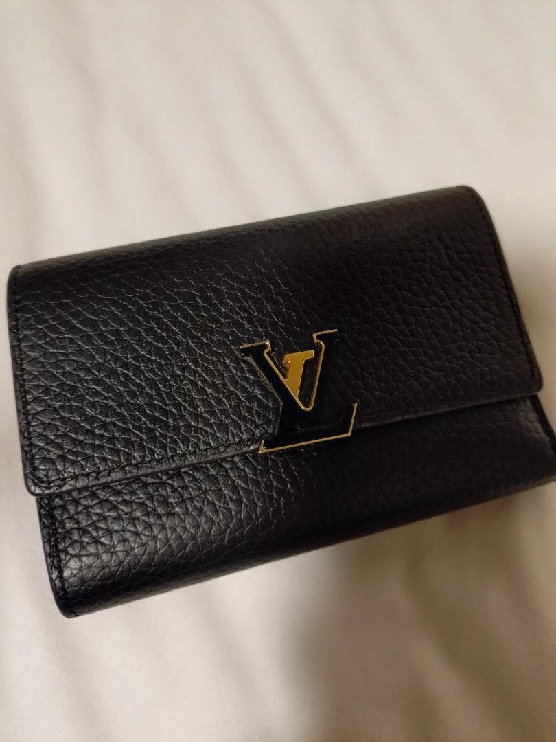 【良品☆値下げ依頼】Louis Vuitton 三つ折財布♡黒×ピンク
