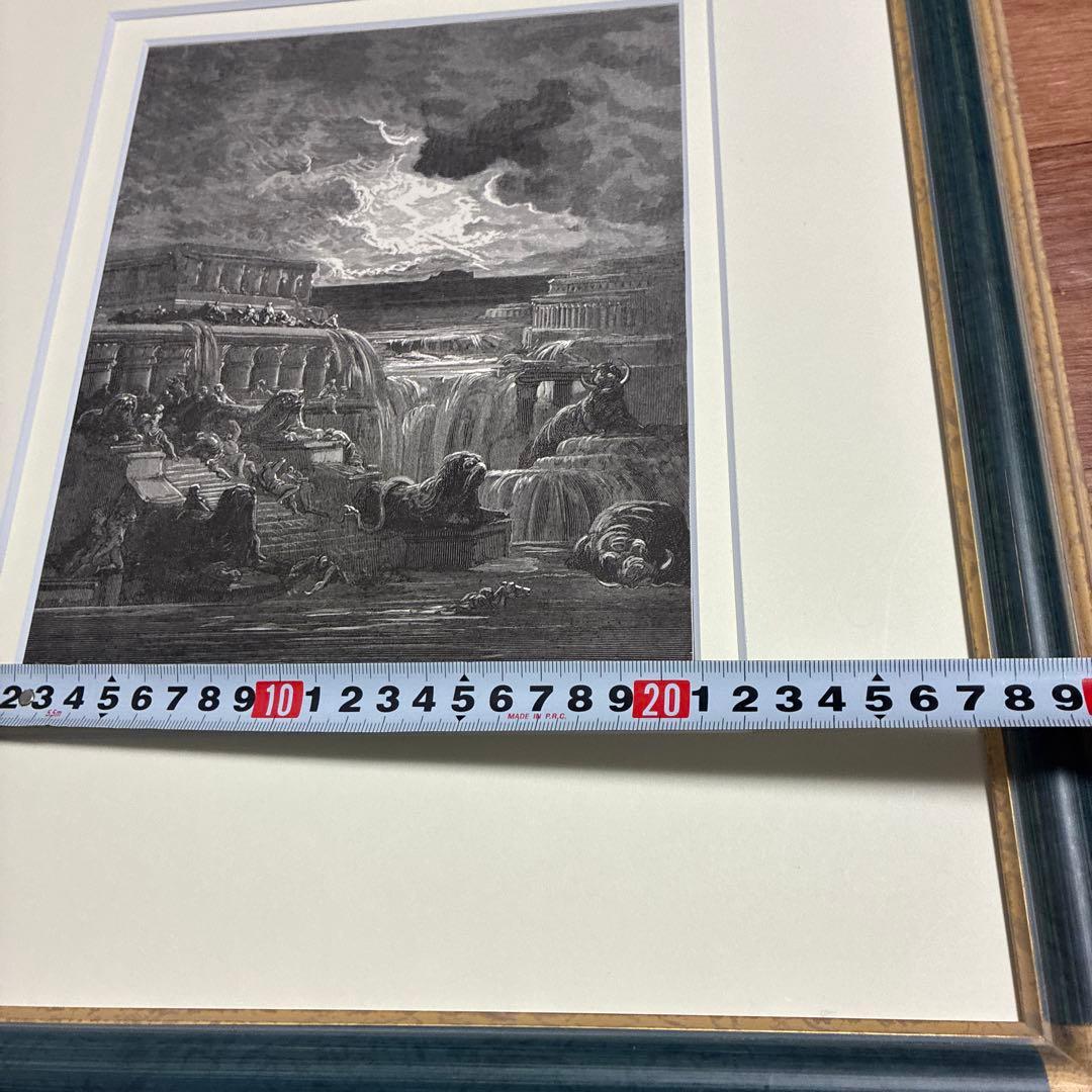 アンティークオリジナル木口木版　グスタフ・ドレ　挿画　ジョン・ミルトン　失楽園