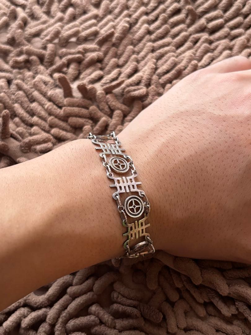 希少 ヴィンテージ シルバー925 ブレスレット 中華系