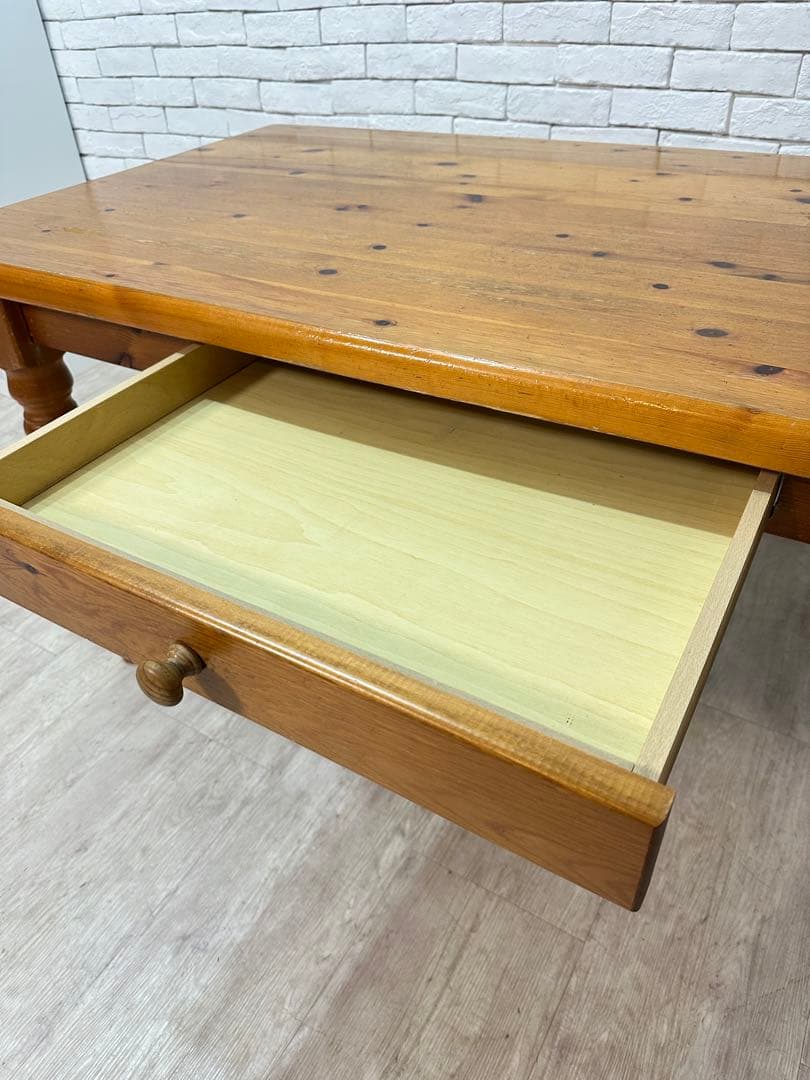 【東京都内23区配送無料】アンティーク　ダイニング　テーブル　木製　机　作業台