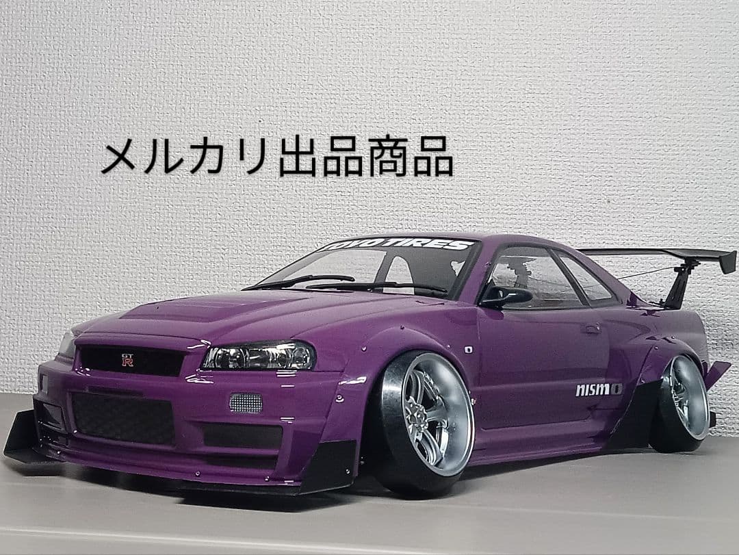 ラジコンボディ　カスタムボディNO.86 スカイラインR34 GTR