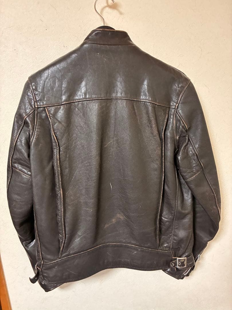 ぱ*様 Schott USA製シングルライダースジャケット SPORTSWEAR