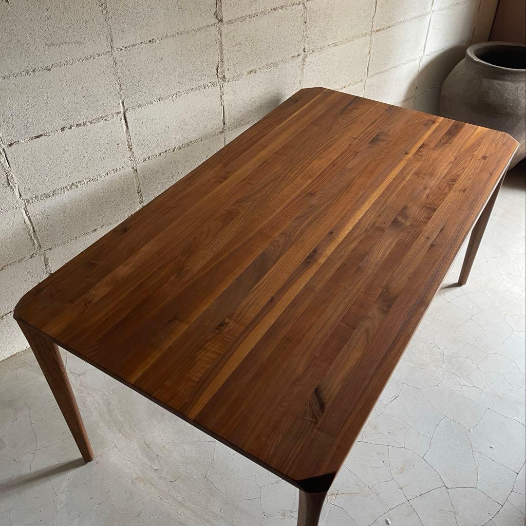 コスパクリエーション　天然木 ウォールナット 無垢材　ダイニングテーブル