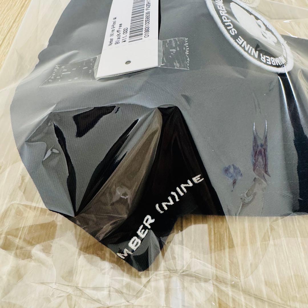 新品 Supreme Number Nine 6Panel ブラック キャップ