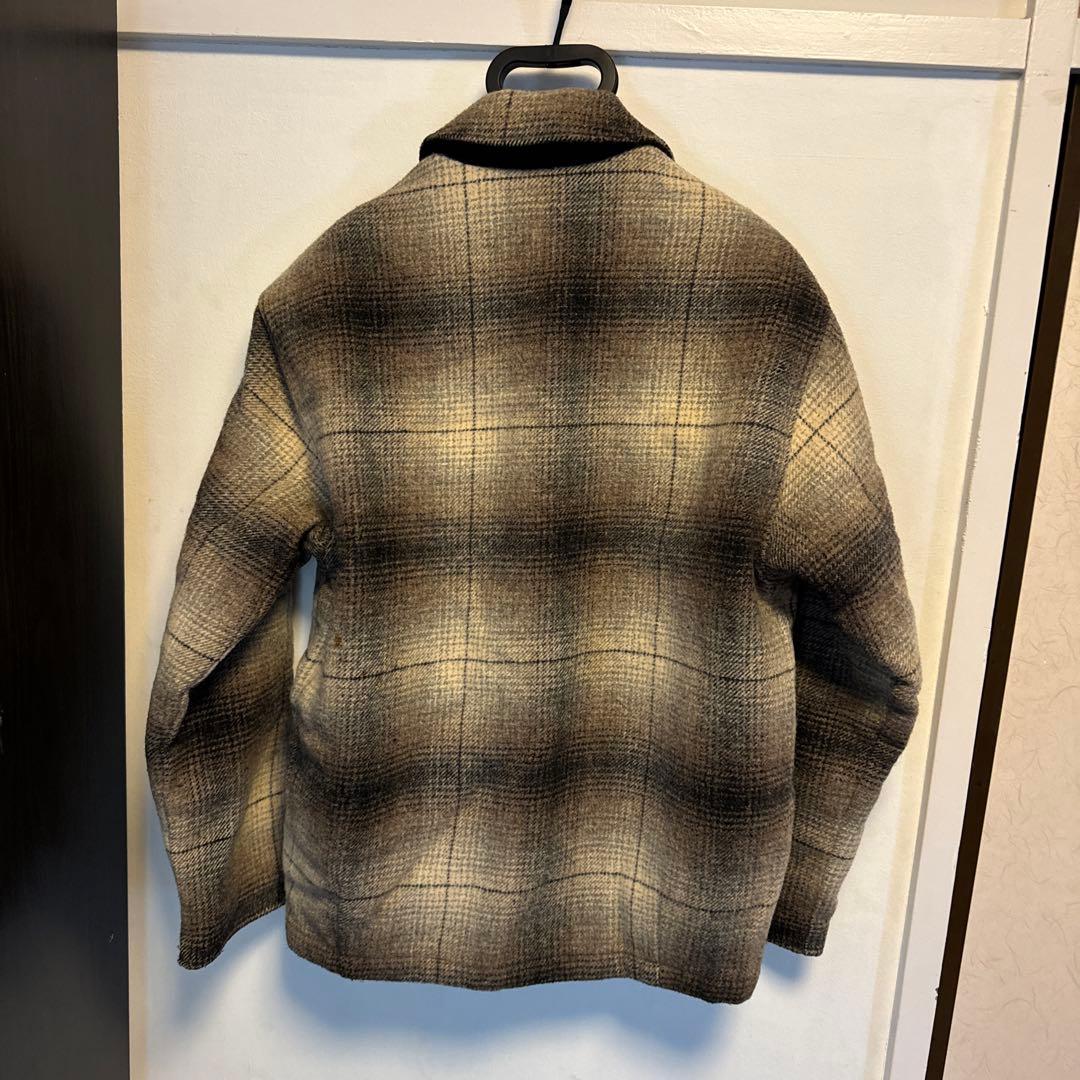 Wool rich ウールリッチグレー系チェック柄ジップアップジャケット