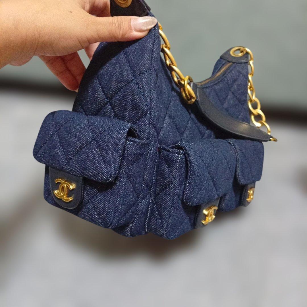 ネイビー ショルダーバッグ