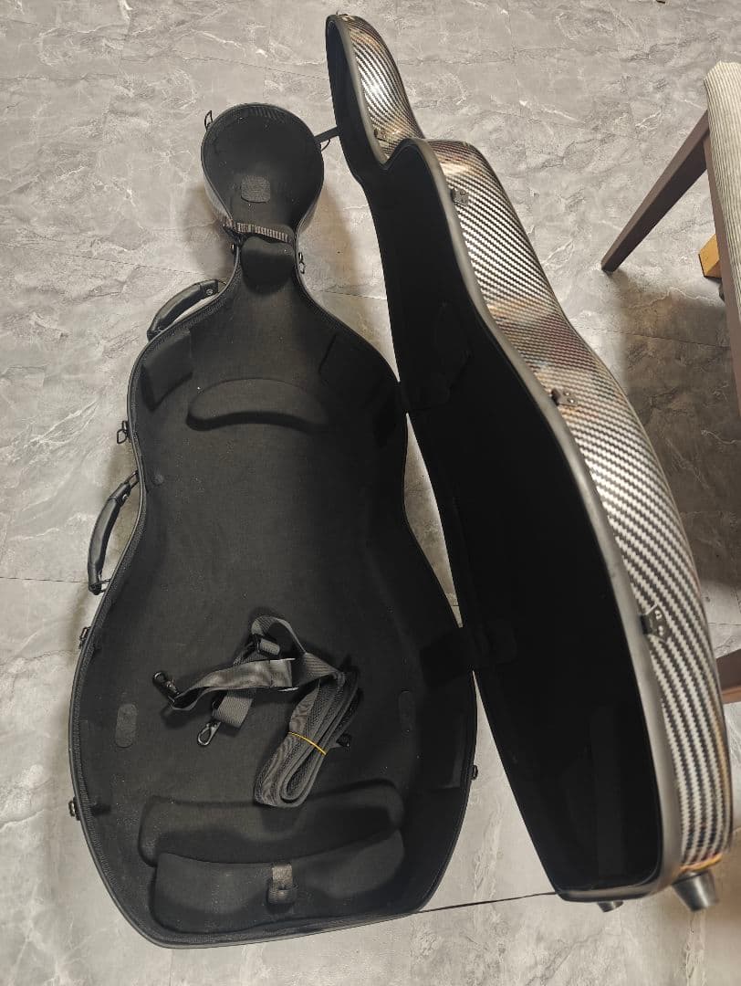 チェロ　ハード　ケース グレー ハードシェル　4/4