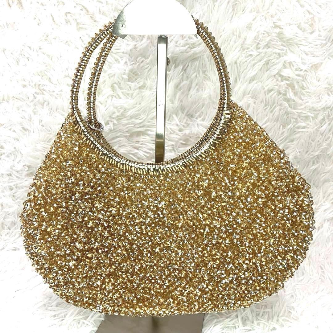 アンテプリマ　ワイヤーバッグ　ハンドバッグ　花型ビジュー　ベタつき無し