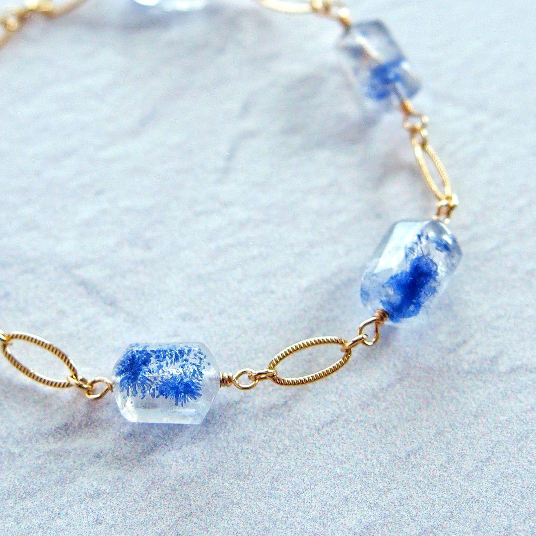 Kaya様　デュモルチェライトインクォーツ　ブレスレット　14kgf　他2点