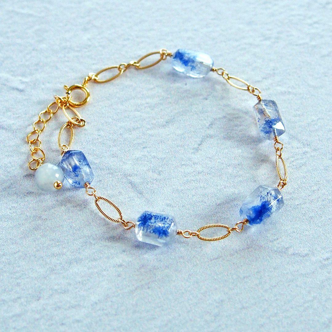 Kaya様　デュモルチェライトインクォーツ　ブレスレット　14kgf　他2点