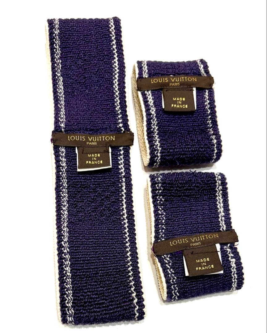 ヴィトン☆ロゴヘアバンド　リストバンド　3点セット　ヘアアクセサリー