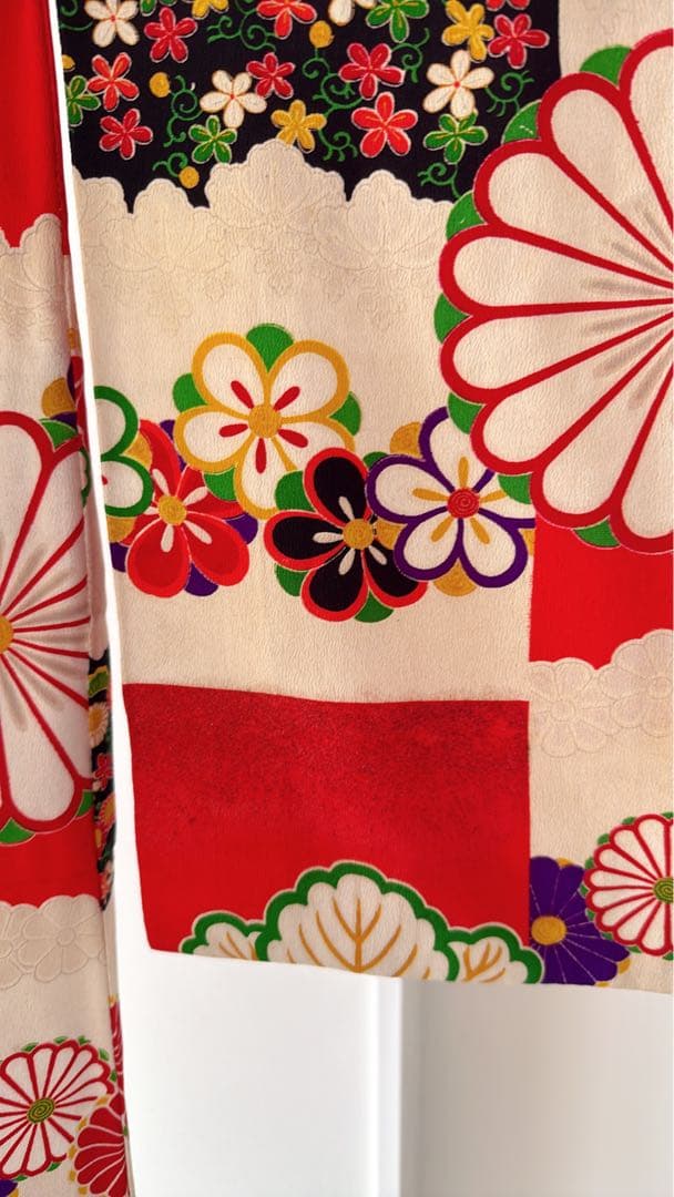 アンティーク着物　7歳　七五三 レトロ