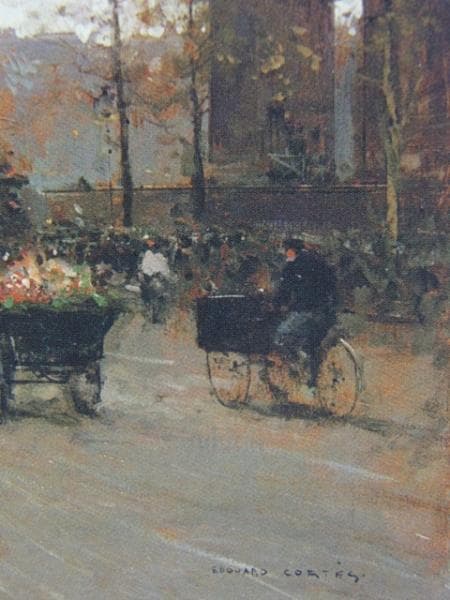 Cortes、Place de la Madeleine、希少画集より、新品額装
