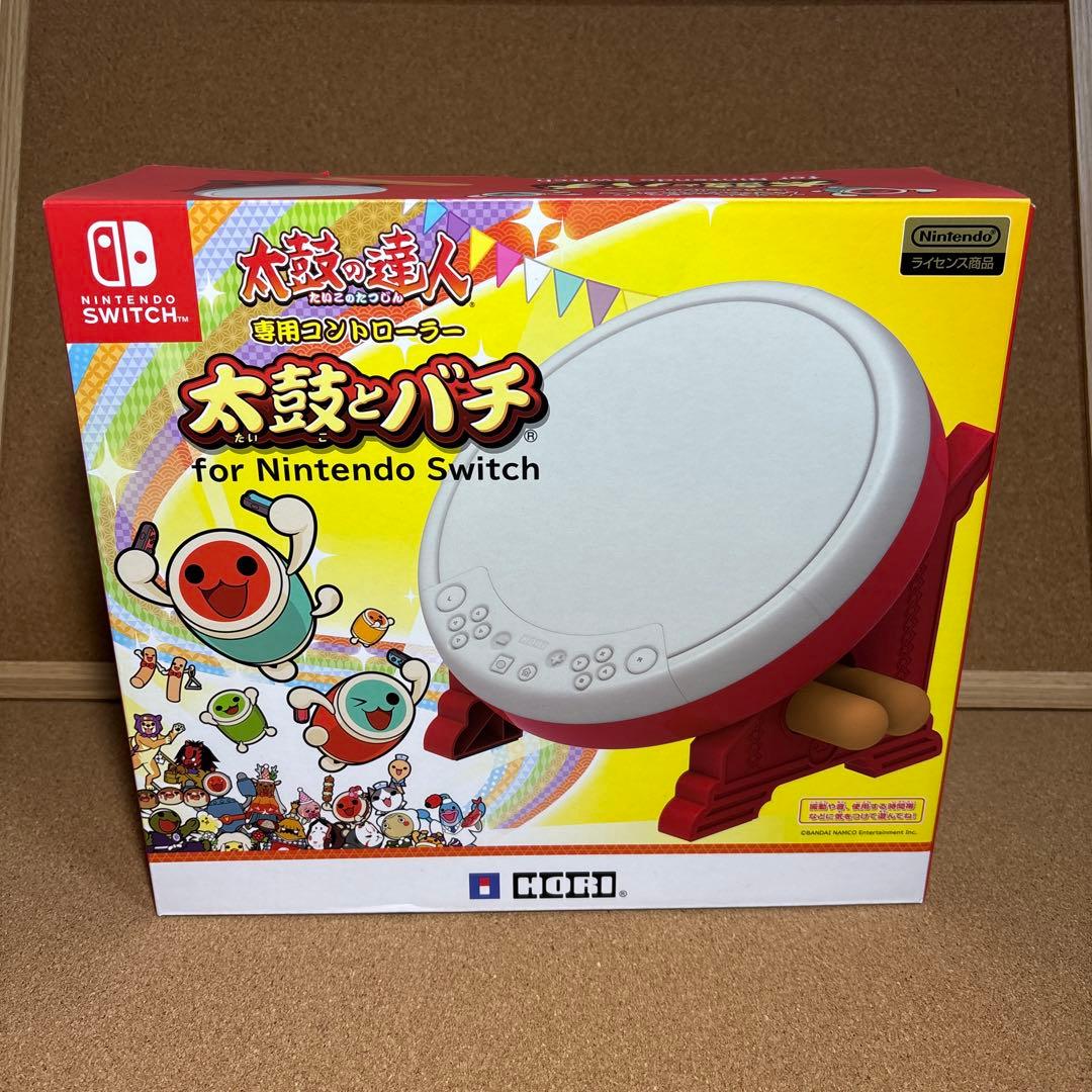 太鼓の達人専用コントローラー太鼓とバチ、ソフトセット