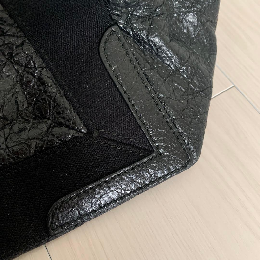 バレンシアガ ネイビーカバス S トートバッグ ブラック