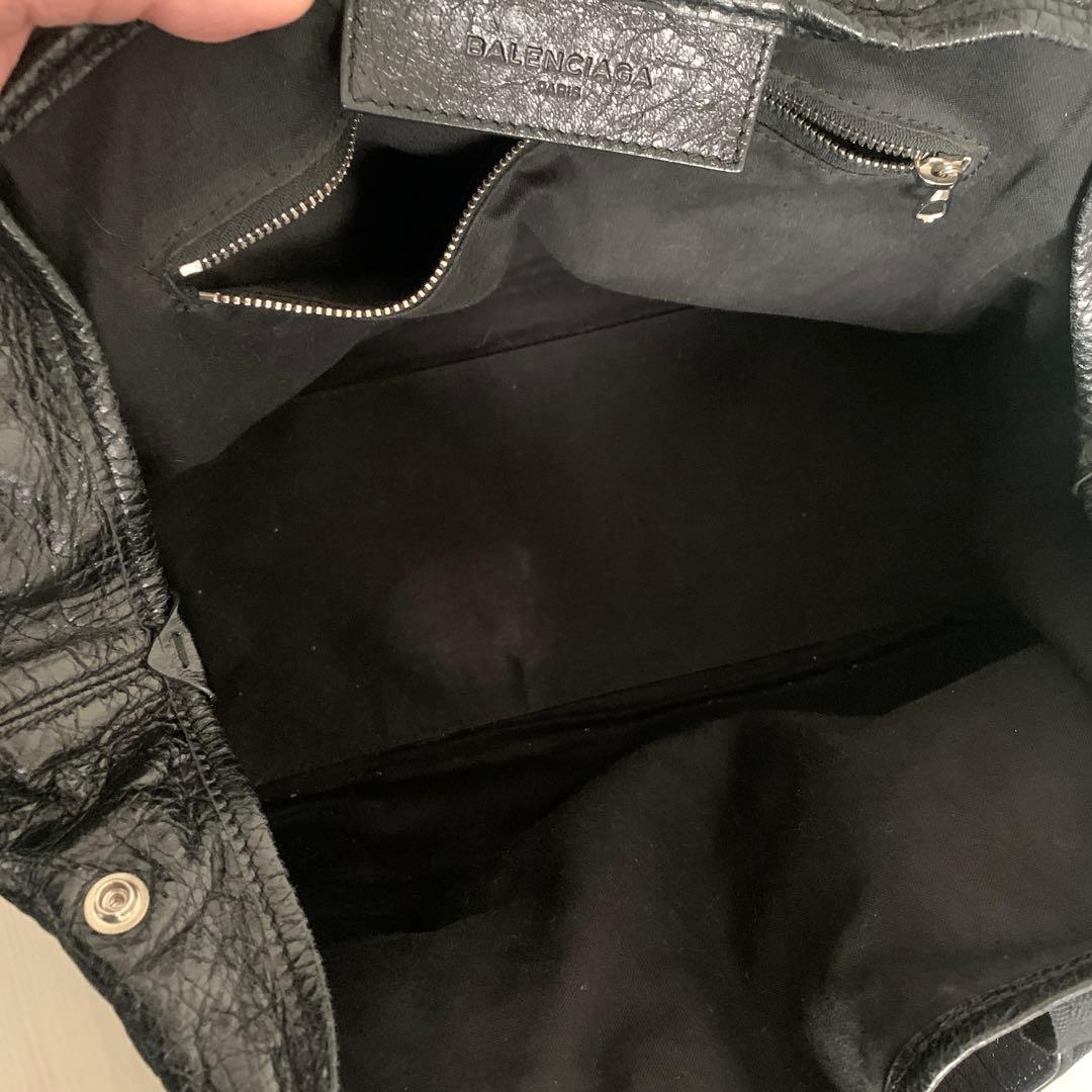 バレンシアガ ネイビーカバス S トートバッグ ブラック