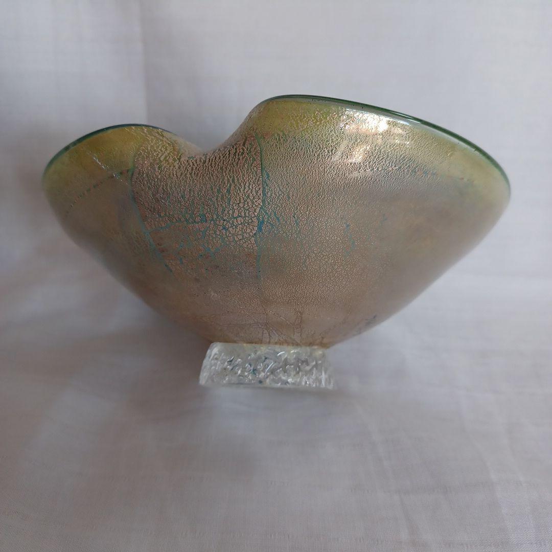 ガラス抹茶碗(富山ガラス工房)