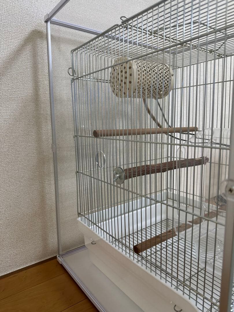 HOEI 35手のりG鳥ケージ＋アクリル保温カバー