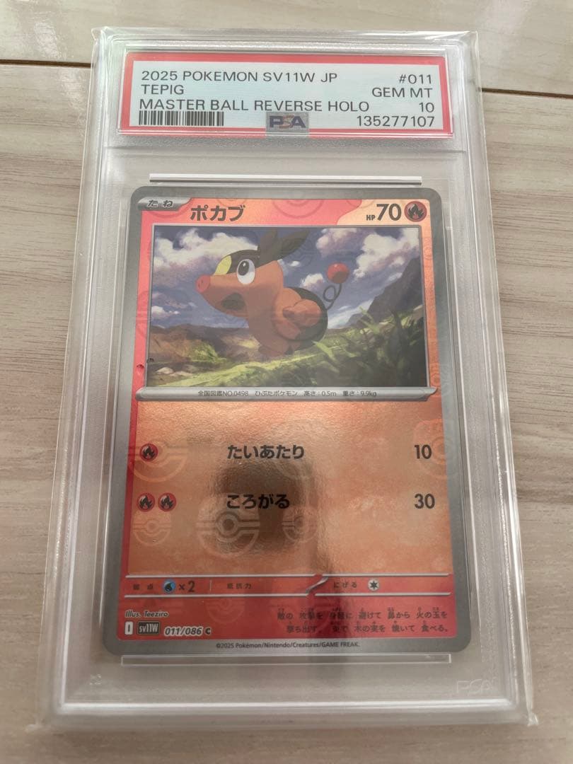 【PSA10 4連番】マスボミラー ビクティニ ポカブ ツタージャ ミジュマル