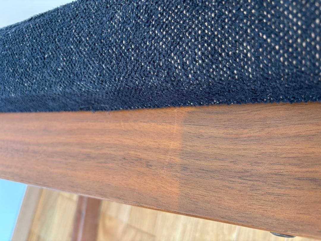 ナガノインテリア スツールLC007 ウォールナット無垢オットマン