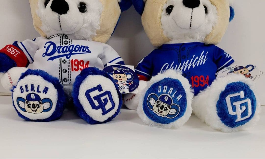 ご当地ベア　東海限定　中日ドラゴンズ　ドアラベア2 ビジター＆ホーム2体セット