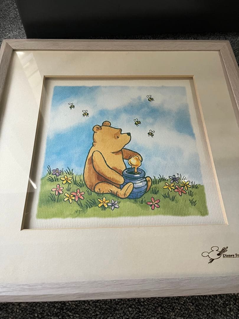 ディズニー　プーさん　絵画　アンティーク　日本企業輸入品