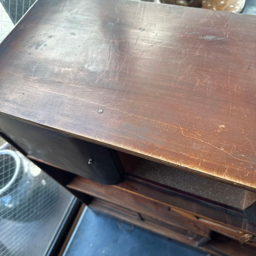 瞬間的お値下げ‼️ヴィンテージ　茶箪笥　アザミの絵が描かれていて素敵❣️